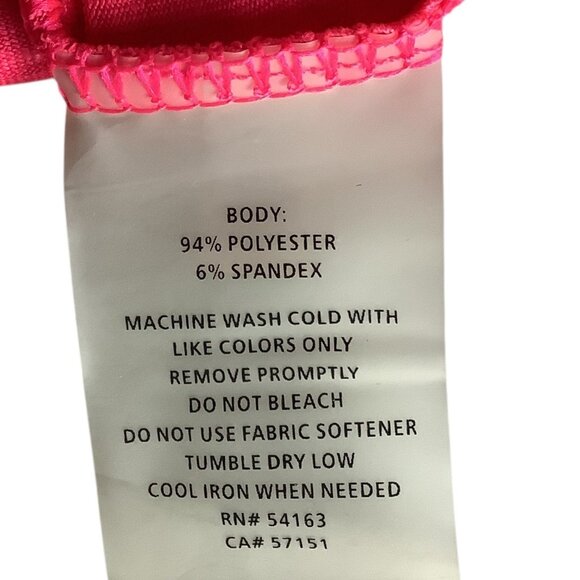 Calvin Klein Performance Quick Dry Womens Pink Hooded Long Sleeve Ruched Top M - Picture 4 of 11